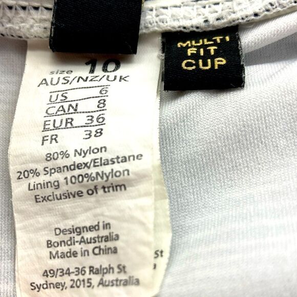 Bond-Eye Australia Twist Top One Piece Swimsuit SZ 6 - Picture 9 of 9